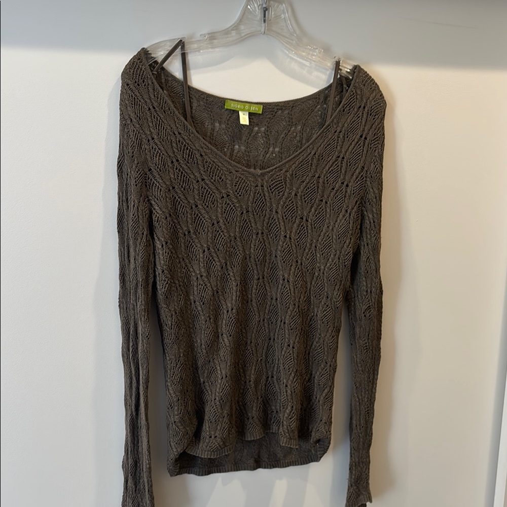Brown Knit Sweater